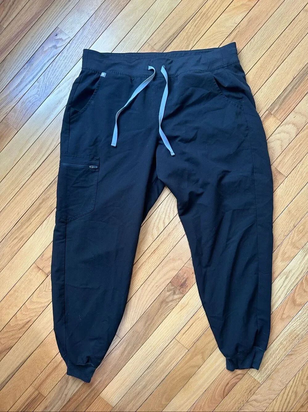 Figs Zamora Jogger Scrub Bottoms Black Large Womens